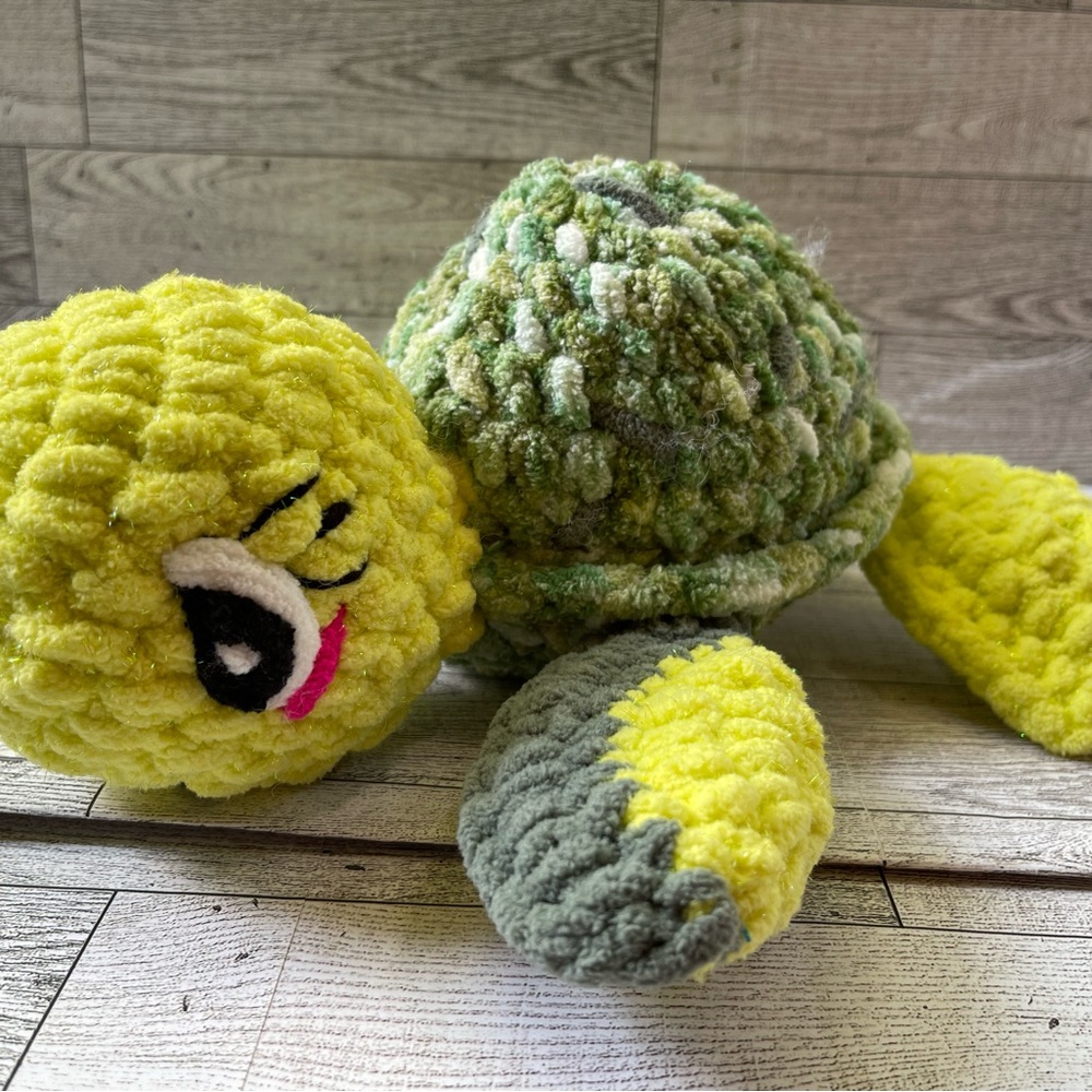 Handmade Crochet Plush Turtle Toy